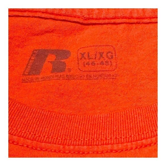 Russell Athletic FAMU Rattlers Orange Graphic T-Shirt XL Football Souvenir Fan - Picture 3 of 5